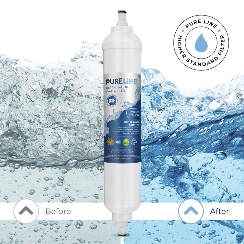 Pureline GXRTQR Inline Water Filter Replacement. Compatible with GE GXRTQR and GXRTQ. (3 Pack) - Image 2